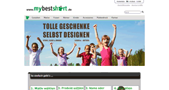 Desktop Screenshot of mybestshirt.de