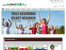 Tablet Screenshot of mybestshirt.de